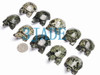 5 PCS Hand Carved Natural Jasper Turtle Figurines