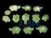 5pcs Natural Translucent Xiu Jade / Serpentine Turtle Figurines