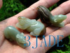 3pcs Natural Hetian Nephrite Jade Mouse / Rat Figurines / Carving J023495