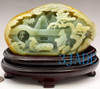 Natural Hetian Nephrite Jade Carving / Sculpture / Statue: Reclusive Life J026033