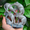 Natural Hetian Nephrite Jade Five Little Monkeys Carving Sculpture Statue w/ certificate -J026035