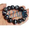 Striped Agate Beads Bracelet