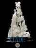 Natural Hetian Nephrite Jade Flower Birds Carving / Sculpture w/ certificate J026171