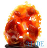 Red Agate Koi Fish Sculpture
