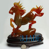 Red Agate / Carnelian Carving / Sculpture: Horse Statue