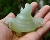 Hand Carved Natural Translucent Serpentine Censer Chinese Jade  -M001039
