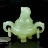 Hand Carved Natural Translucent Serpentine Censer Chinese Jade  -M001039