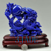 Natural Lapis Lazuli Gemstone Carving: Dragon Statue / Sculpture Chinese Art J040270