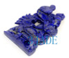 Natural Lapis Lazuli Gemstone Carving Sculpture: Dragon Turtle Statue -J040256