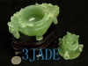 Hand Carved Natural Serpentine Censer Chinese Translucent  Xiu Jade Carving