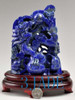 Natural Lapis Lazuli Gemstone Carving Sculpture: Dragon Statue / Chinese Art
