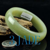 59mm Natural Hetian Nephrite Jade Bangle Bracelet,  w/ Certificate