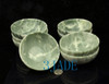 4 1/4" Natural Green Stone Bowl /Hand Carved Marble Rice Bowl Carving