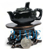 Hand Carved Natural Nephrite Jade Teapot Carving / Sculpture -N008094
