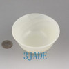 4" Natural White Afghanistan Jade / Calcite / Stone Bowl