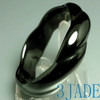 58mm Hand Carved Black Onyx Bangle Bracelet