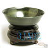 5 1/2" Hand Carved Natural Nephrite Jade Gemstone Bowl