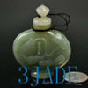 Hand Carved Nephrite Jade  Snuff Bottle