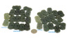 Collection of all jade dragon and phoenix pendants under lighting