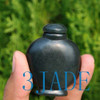 Hand Carved Natural Nephrite Jade Snuff Bottle