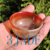 55mm Hand Carved Carnelian / Red Agate Cup / Bowl