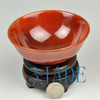4 1/4" Hand Carved Carnelian / Red Agate Bowl -N013190