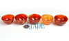 5PCS  Hand Carved Carnelian / Red Agate Cups / Bowls  AS IS
