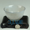 4 1/4" Hand Carved Natural Agate / Chalcedony Bowl Statue / Carving / Art