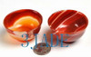 2PCS  Hand Carved Carnelian / Red Agate Cups / Bowls N013104