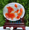 Carnelian plate Statue