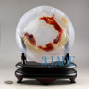 Red Carnelian / Agate Carving / Sculpture: Fish Plate