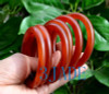 62-64 mm Red Agate / Carnelian Round Bangle Bracelet