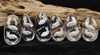 Wholesale 6PCS Clear Rock Crystal Quartz Fish Pendants / Carving -G028041