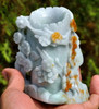 Jadeite Jade pen holder