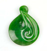 green jade koru pendant