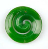 green jade swirl spiral penant