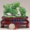 green jade Pixiu statue