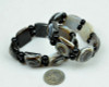 2 Natural Sardonyx / Striped Agate DZI Beads Bracelets -C016034