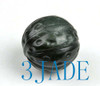 Hand Carved Natural Nephrite Jade Walnut Ball / Sphere