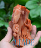 Natural ShouShan Stone Cicada Statue Sculpture Agalmatolite Carving -J010275