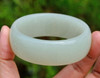 60mm Hetian white jade bangle