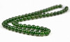 18" Green Nephrite Jade Beads Necklace