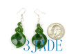 Pounamu double twist earrings