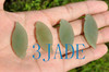 Hand Carved Natural Nephrite Jade Leaf  Pendant / Carving -G025574
