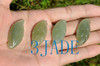 Hand Carved Natural Nephrite Jade Leaf  Pendant / Carving -G025574