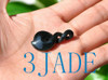 black nephrite jade double twist