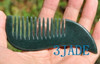 hand carved nephrite jade comb