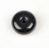 17mm Natural Black Nephrite Jade  Donut Pendant  / Bead certified -G030008