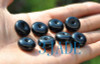 natural black jade bead