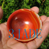 54mm Hand Carved Carnelian / Red Agate Cup / Bowl Stone Shot Glass -N013146